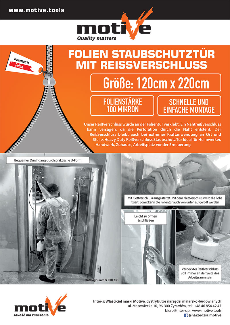 Folien Staubschutztur
