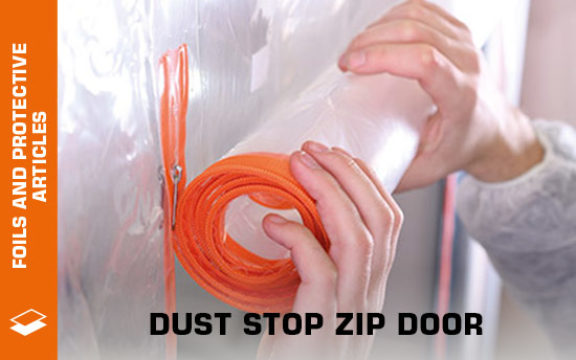 dust stop zip door
