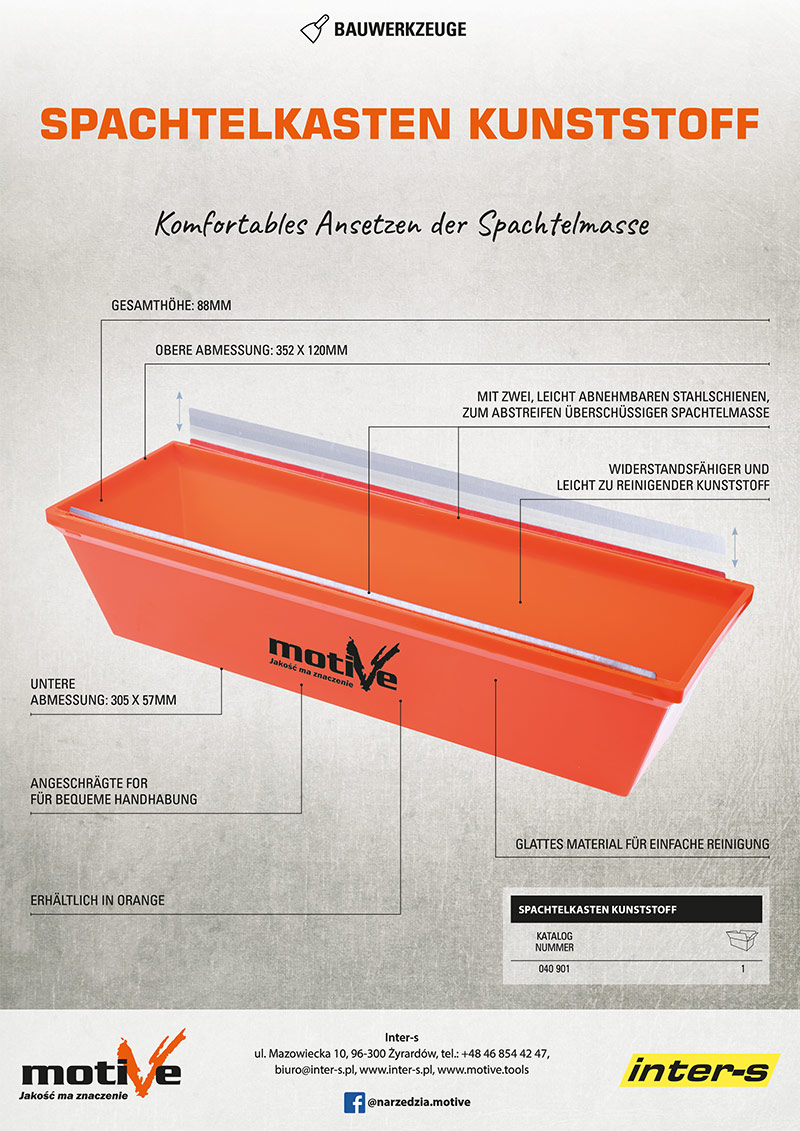 spachtelkasten kunststoff