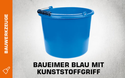 Baueimer Blau mit Kunststoffgriff thumb