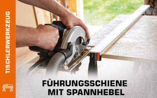 Führungsschiene mit Spannhebel