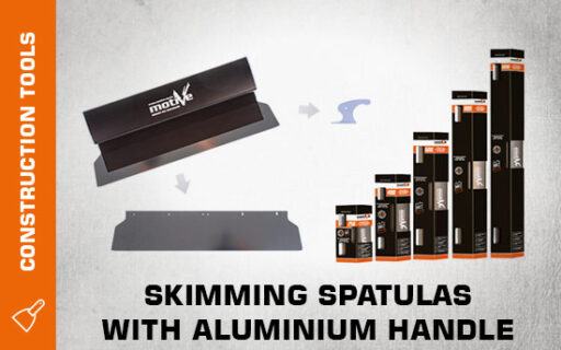 skimming spatulas with aluminium handle thumb