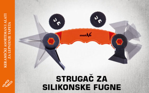 Strugač za silikonske fugne