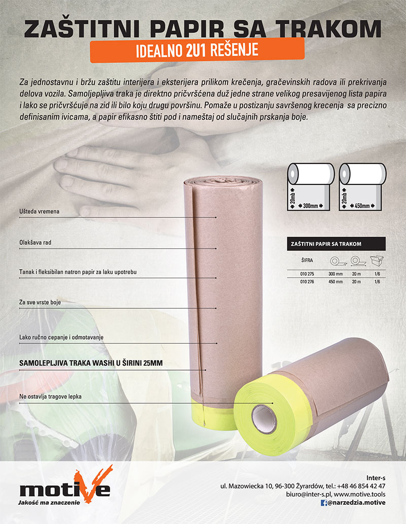 Zaštitni papir sa trakom