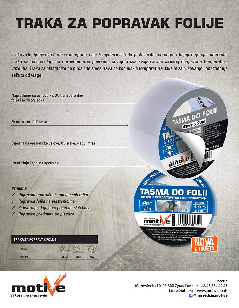 traka za popravak folije