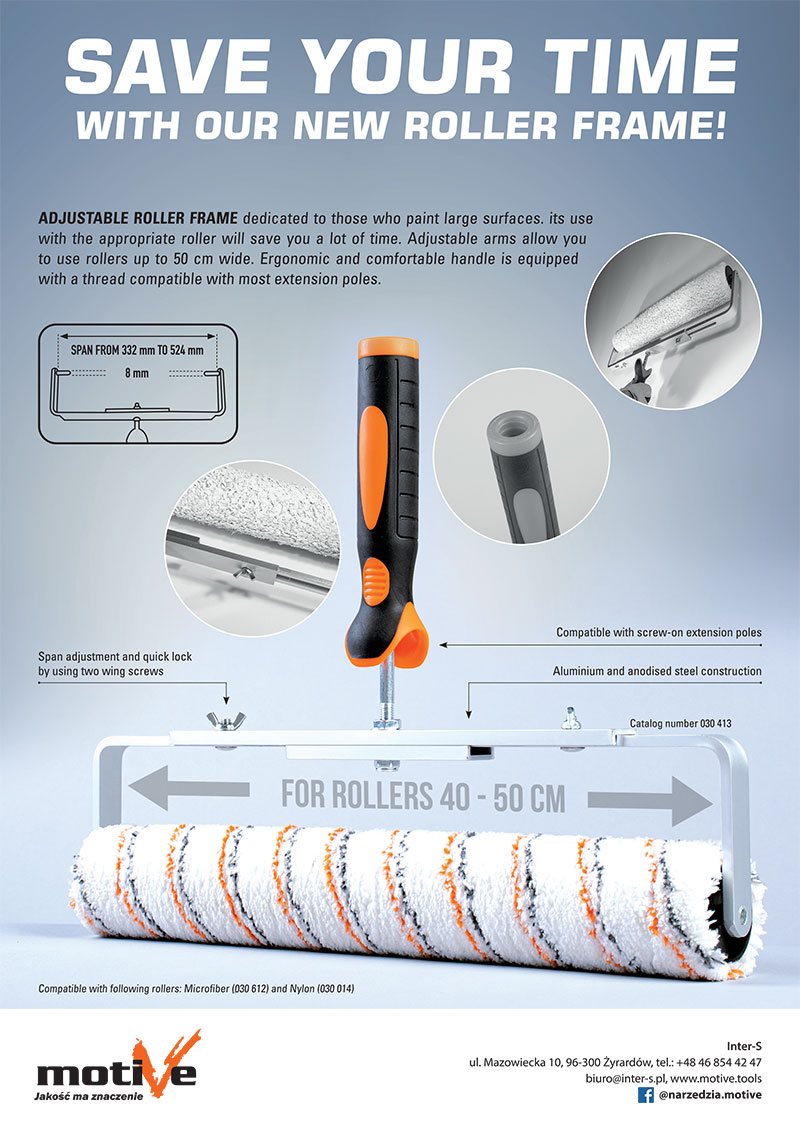 Adjustable roller frame