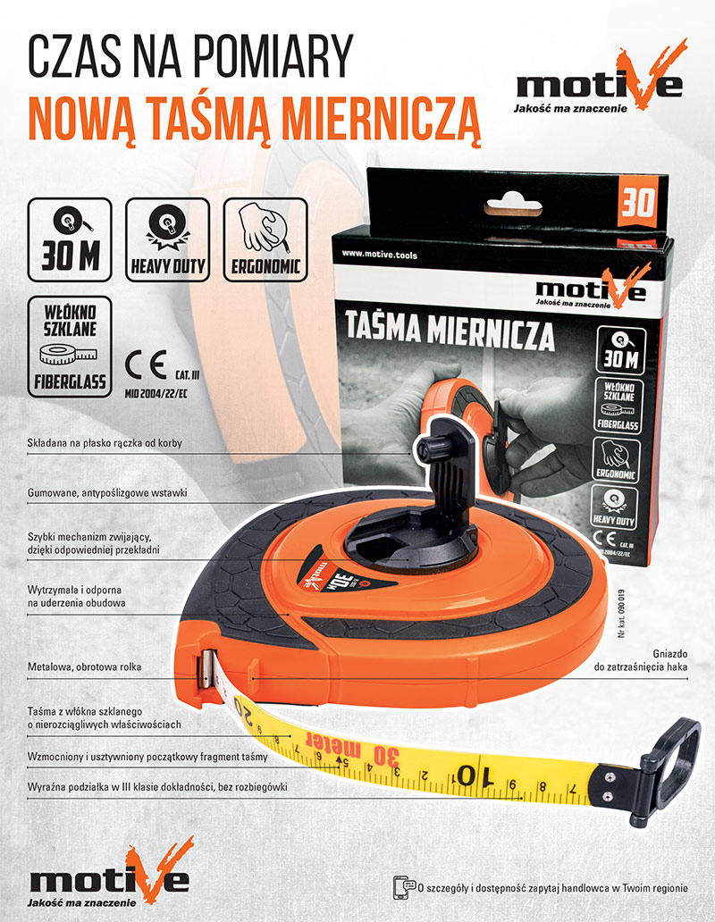 taśma miernicza 30 metrów
