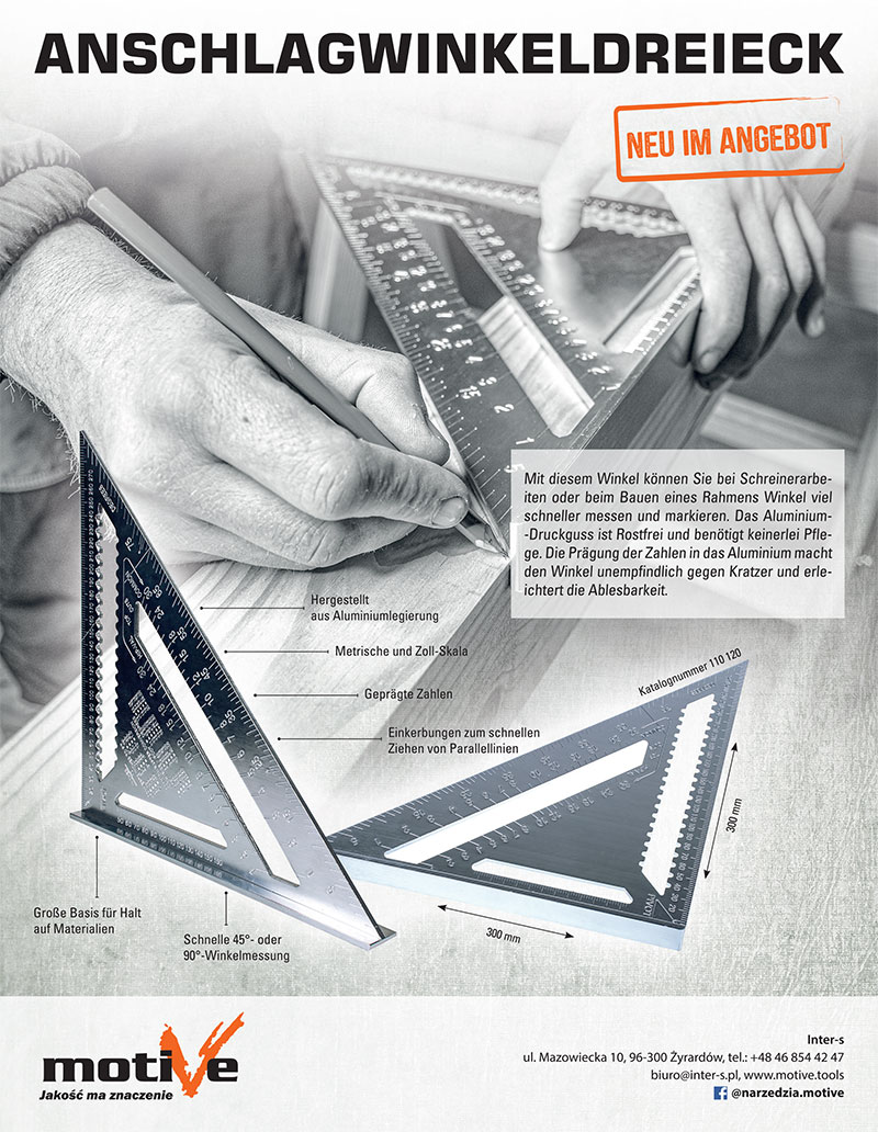 Anschlagwinkeldreieck