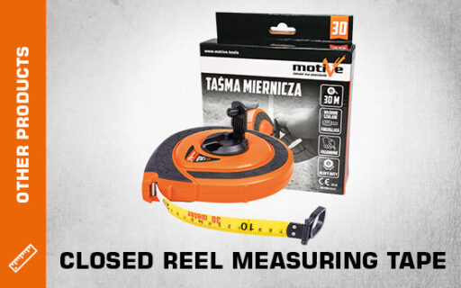 closed reel measuring tape thumb