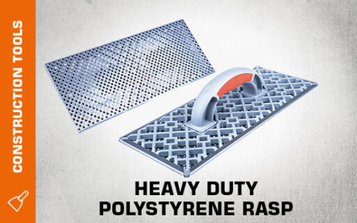 Heavy duty polystyrene rasp