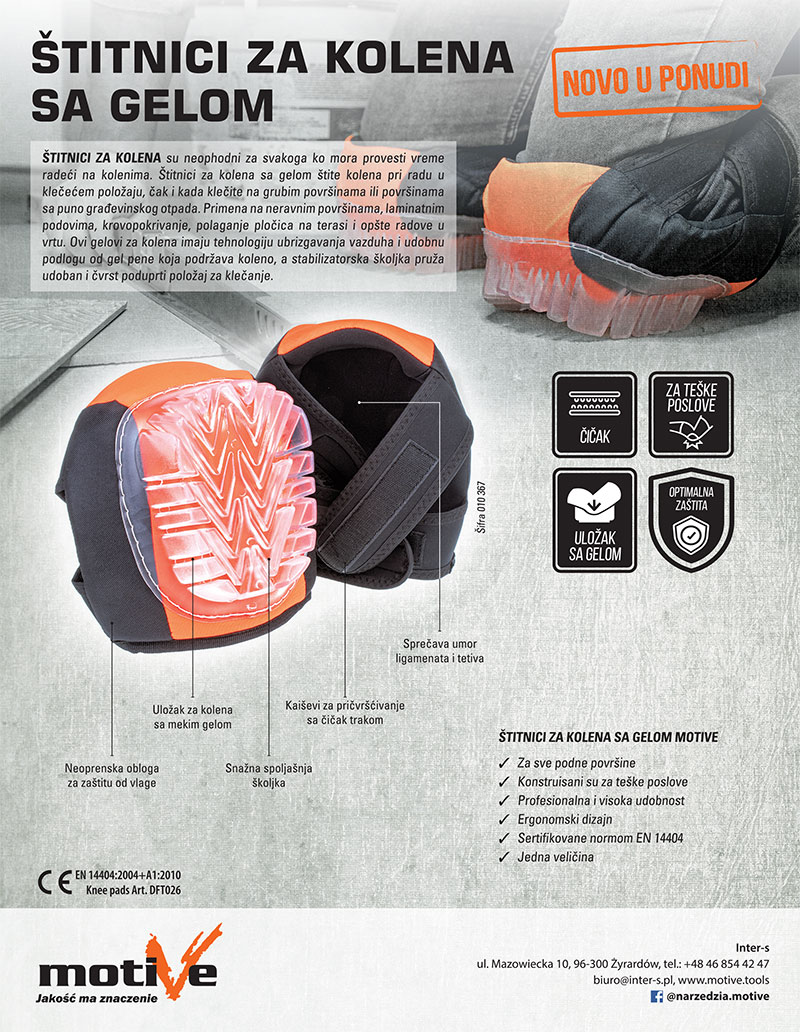 Štitnici za kolena sa gelom