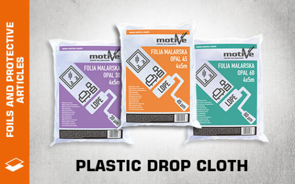 Plastic drop cloth thumb