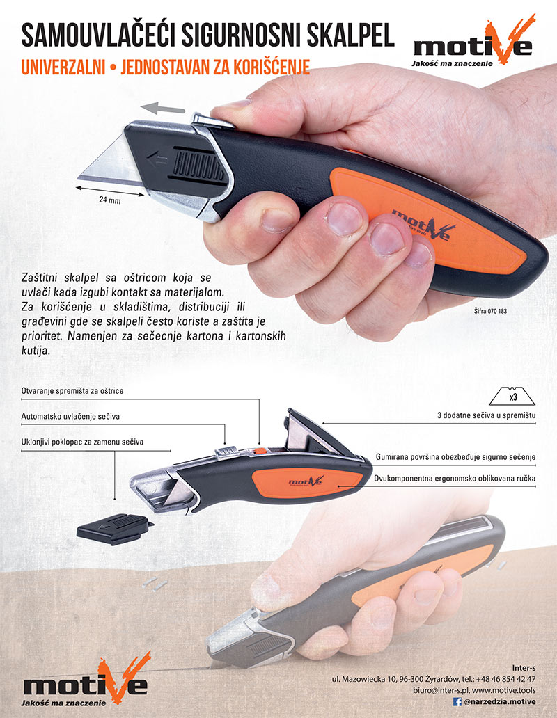 Samouvlačeći sigurnosni skalpel