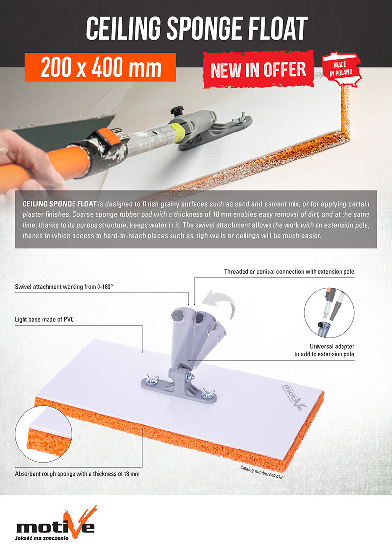 Ceiling sponge float 040 078