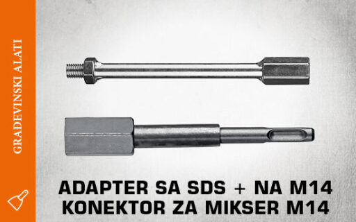 Adapter sa SDS + na M14 | Konektor za mikser M14