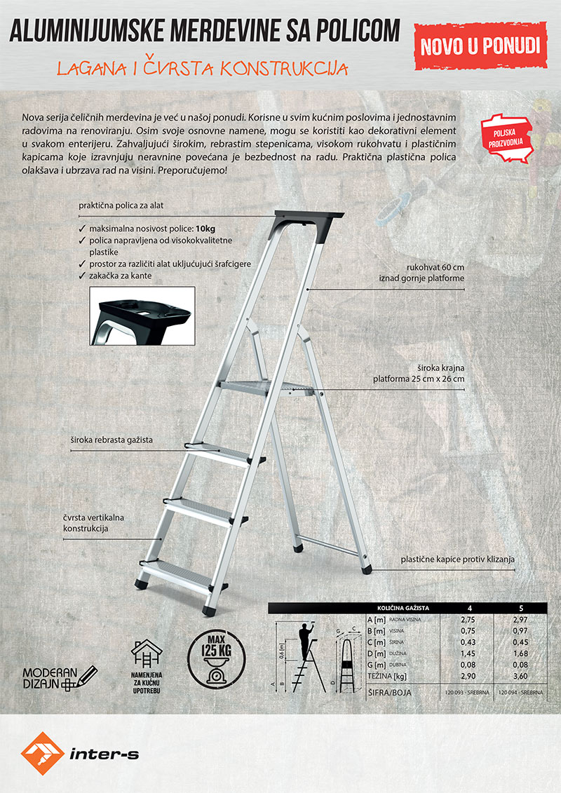 Merdevine sa policom