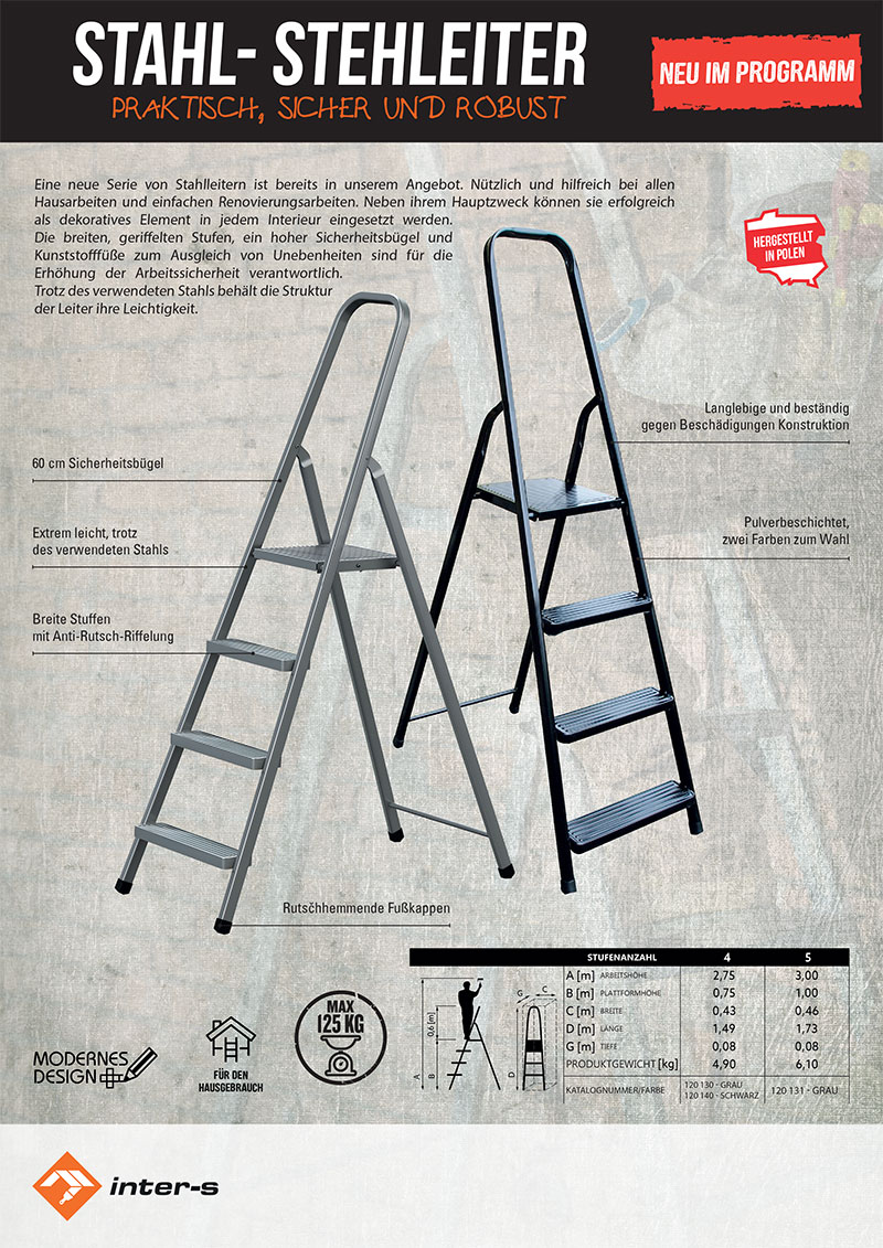 Stahl stehleiter