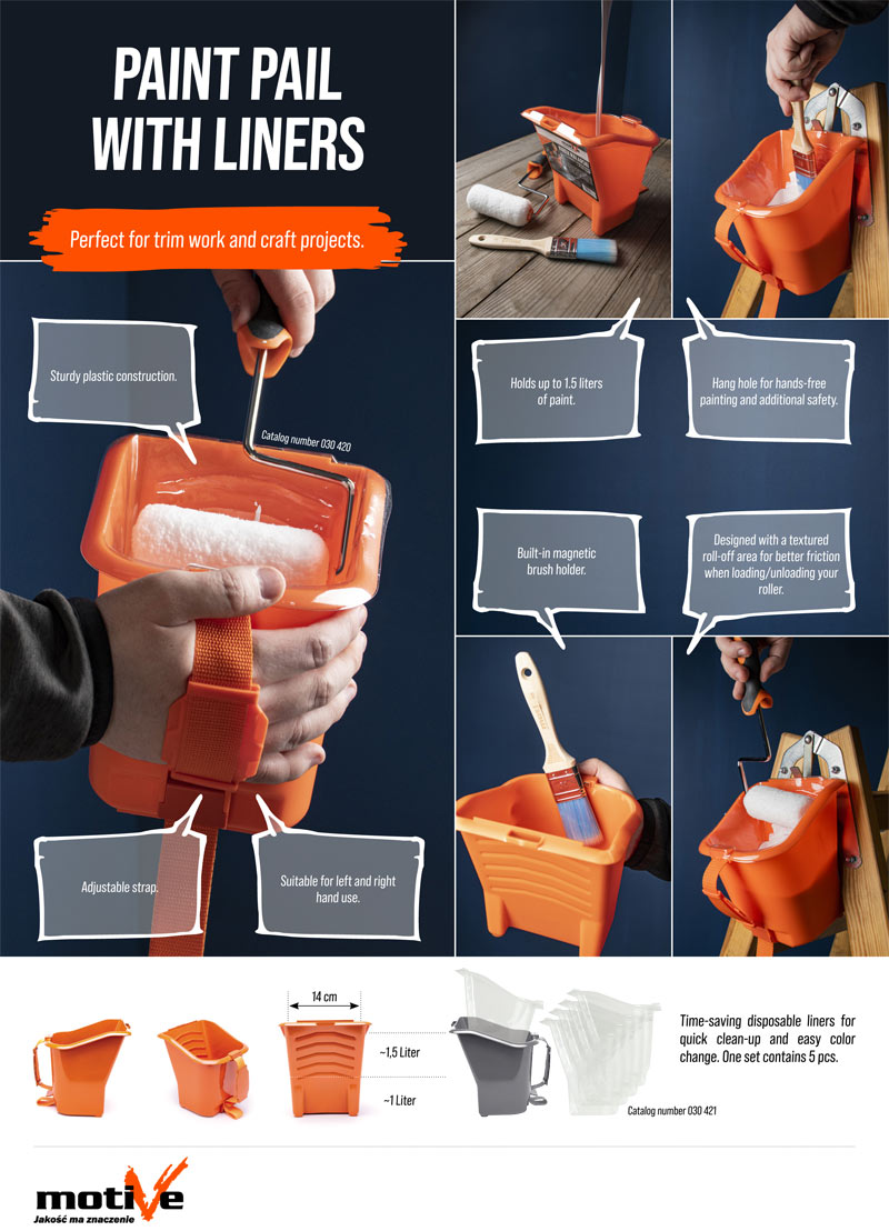 Paint pail with liners