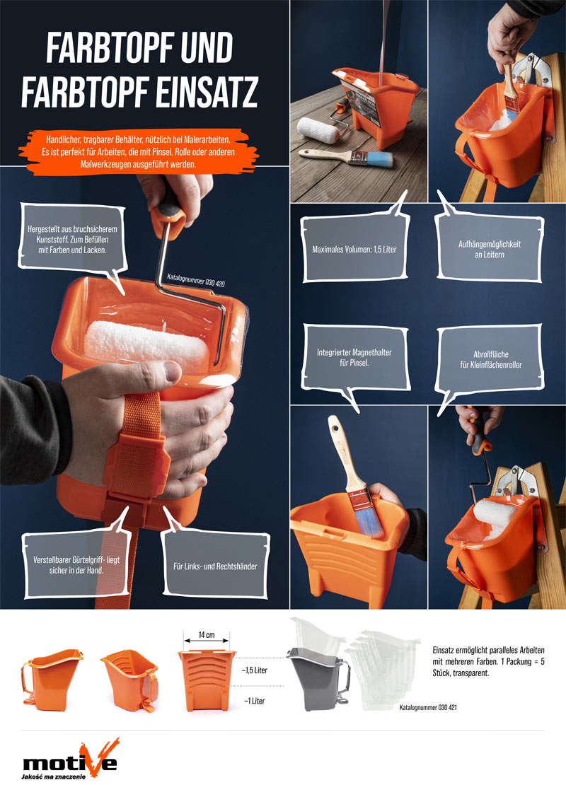 farbtopf und farbtopf einsatz