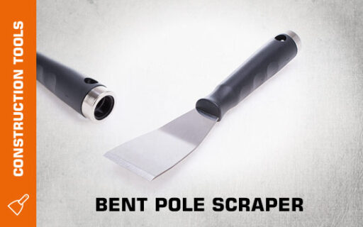 Bent pole scraper thumb