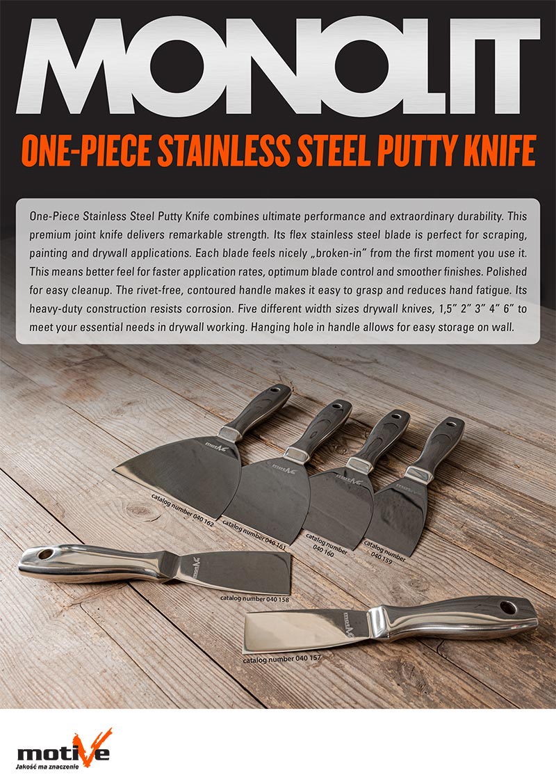 one-piece putty knife