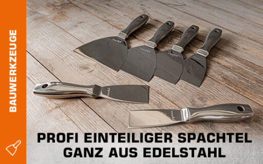 Profi Einteiliger Spachtel ganz aus Edelstahl thumb