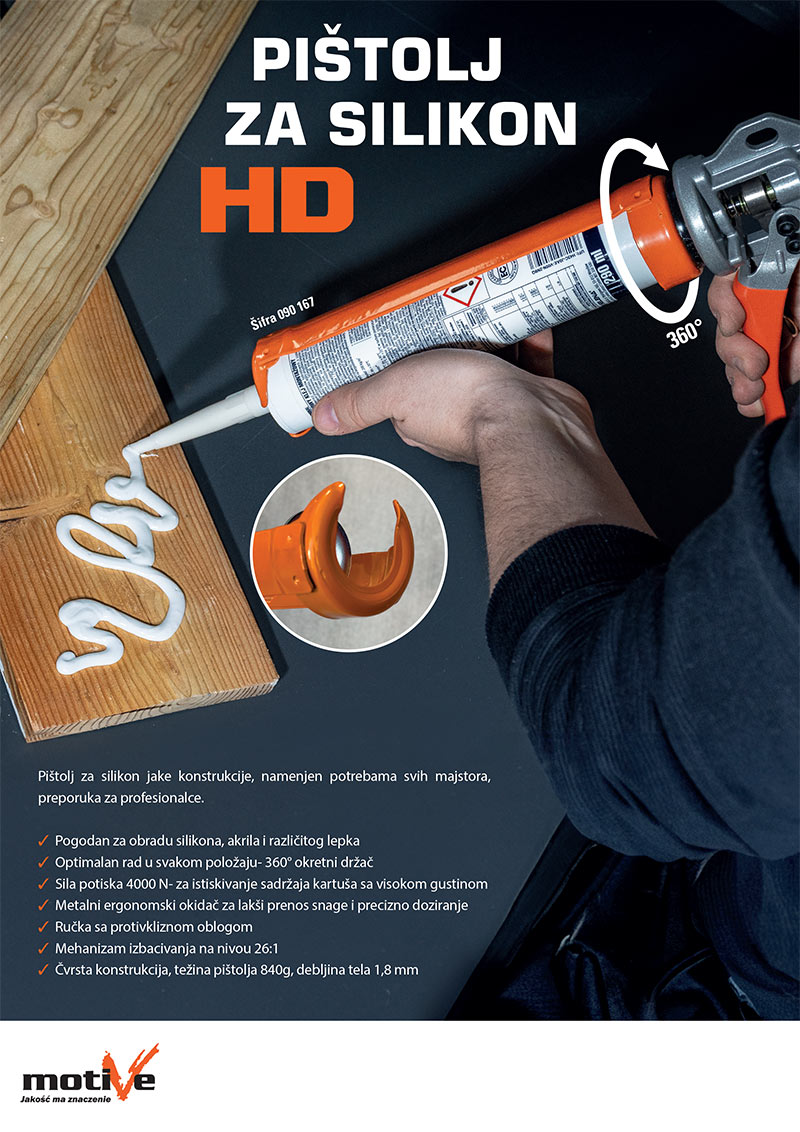 Pištolj za silikon HD