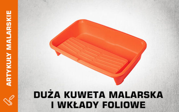 Duża kuweta malarska i wkłady foliowe