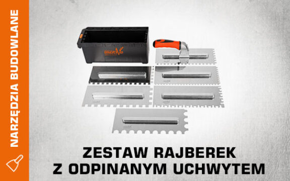 Zestaw rajberek z odpinanym uchwytem