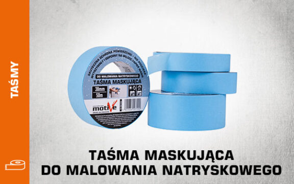 Taśma maskująca do malowania natryskowego