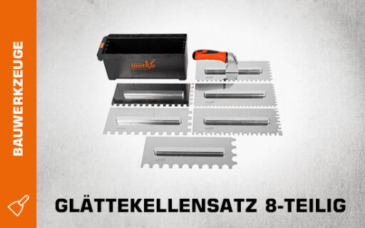 Glättekellensatz 8-teilig