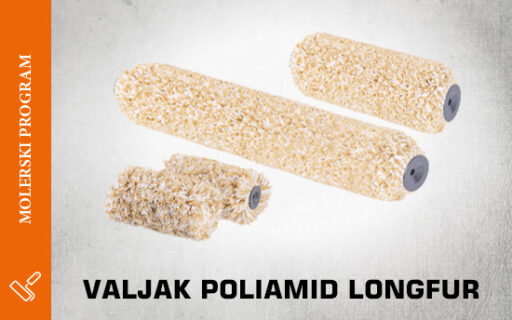 Valjak Poliamid Longfur