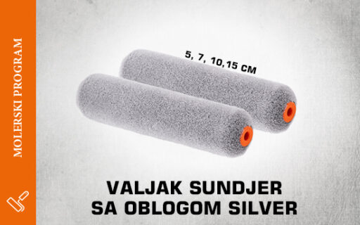 Valjak sundjer sa oblogom silver