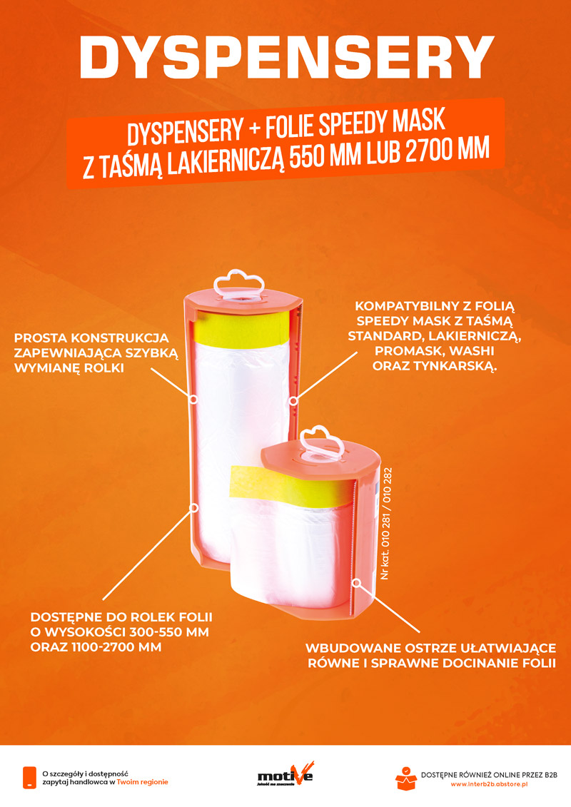 Dyspenser do folii speedy mask motive
